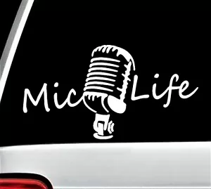 Mic Life Mikrofon Aufkleber Sticker für Auto Fenster Talk Radio Sänger Shure J1018 - Bild 1 von 5