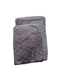 Set of 2pcs Bath ( 1 body and 1 hand) soft absorbent microfiber khaki towels - Picture 1 of 10