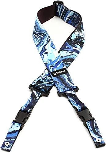 Correa de guitarra DiMarzio Steve Vai Cliplock Blue Universe Foto 1 de 1
