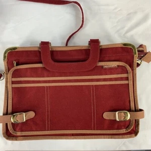 1980s Sarne Execuwoman Retro Canvas Tote Purse Messenger Bag Computer Laptop Vtg - Picture 1 of 9