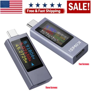 USB Type-C Power Tester Voltage Current Capacity Meter USB-C Multimeter USA NEW - Picture 1 of 28