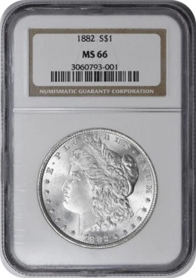 1882 Morgan Silver Dollar MS66 NGC - Image 1 of 4
