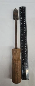 Hand Forged Soldering Iron - 11.5” Length - Wood & Steel Handle - Picture 1 of 3