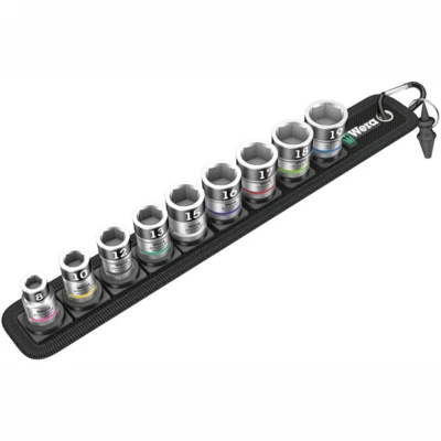 Wera 05003891001 Belt B 1 Zyklop Socket Set, 3/8" Drive - Image 1 of 4