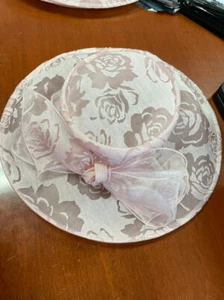MSRP $74 Josette Lace & Bow Wide Brim Adjustable Hat One Size - Picture 1 of 1