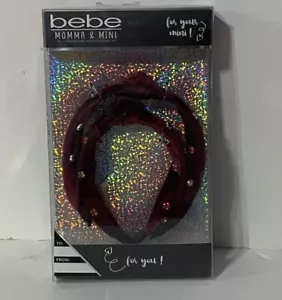 New~ Bebe ~ Momma & Mini ~ 2 Headbands ~ Coordinating ~ Hair Accessory Set - Picture 1 of 11