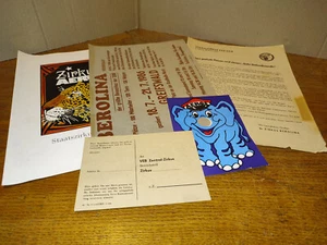 Staatszirkus DDR Aeros Busch Berolina Werbematerial Plakateindruck Bestellkarte - Bild 1 von 8