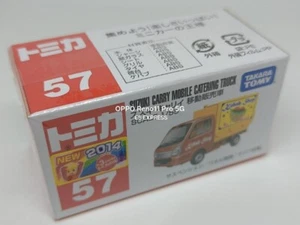 TOMY TOMICA 57 [CAMIÓN DE CATERING MÓVIL SUZUKI CARRY] 2014 PEGATINA AUTO NUEVA - Imagen 1 de 3