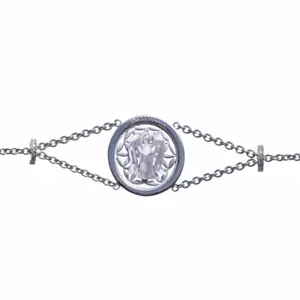 Angel of Wealth Silver Guardian Angel Angels Bracelet Material Happiness - Picture 1 of 2
