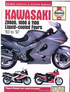 KAWASAKI ZX900A ZX1000 A/B & ZX1100 C/D (1983-97) OWNER REPAIR MANUAL *HARDBACK* - Picture 1 of 1