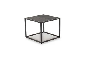 Dark Brown Pine Chevron Lamp Table W500cm x D50cm x H40cm URBINO - Picture 1 of 5