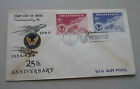 FDC PHILIPPINES MANILA AIR FORCE 1935 1960 25TH ANNIVERSARY w/ 2 STAMPS