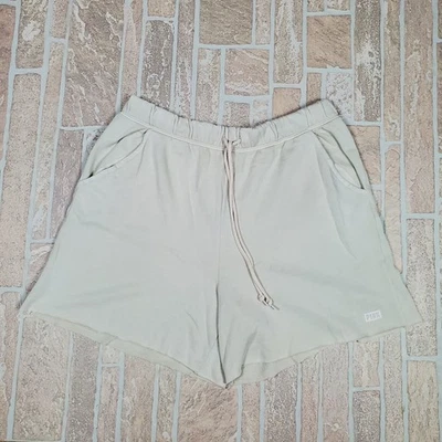 Victoria Secret PINK, Summer Lounge Cotton Shorts, Off White, Size XL, NWT - Image 1 of 4
