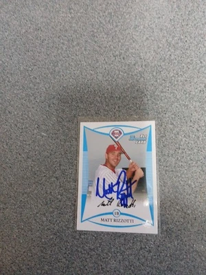 Matt Rizzotti Signed In Person 2008 Bowman Rc A5 - Image 1 of 4