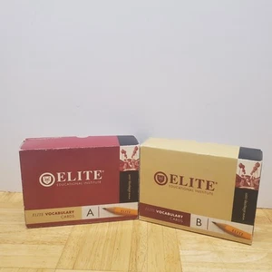 Elite Educational Institute Vocabulary A & B Flashcards Home School - Picture 1 of 6