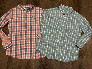 Vineyard Vines Boys Button Front Shirts Size 6 Lot Of 2 - Picture 1 of 6