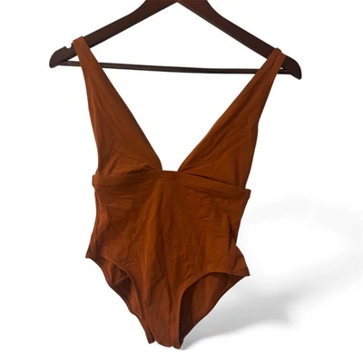 ERES France Tank One Piece Bathing Swim Suit Womens 40 US 8 terracotta brown - Image 1 of 4