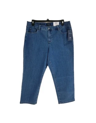 Nuevos pantalones capri de mezclilla ajustados Charter Club Bristol talla grande 18 Foto 1 de 4