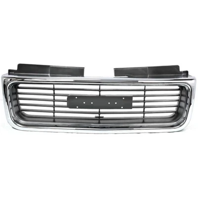For GMC Jimmy Grille 1998-2001 Chrome Shell with Painted Silver/Gray Insert Foto 1 de 4