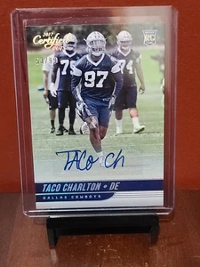 2017 Donruss Certified Cuts Rookie Scripts Taco Charlton Auto /99 Dallas Cowboys - Picture 1 of 2
