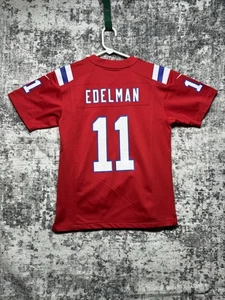 Nike Patriots Edelman Jersey #11 Youth Medium New England Football NFL - Picture 1 of 23