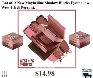 Maybelline shadow Blocks 20 west 4th & perry st Lot Of 2 - Picture 1 of 2