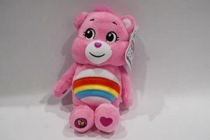 Care Bears Plush Cheer Bear Rainbow 9" Bean Soft Huggable Pink NEW 2020 - Picture 1 of 9