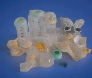 Lot Of Playtex Nurser Bottles And Accessories/21 Pieces - Picture 1 of 11