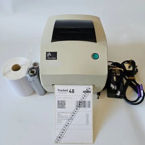 Zebra TLP2844 Nastro stampante termica diretta etichette alimentatore USB 250 4x6" etichette 65 - Foto 1 di 7