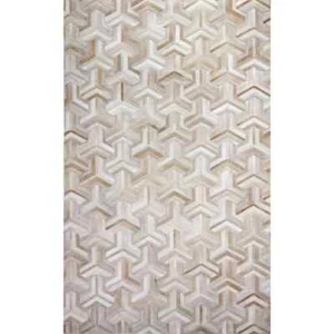  Cowhide Patchwork Rug Carpet Leather Handmade Home Cow Area Skin New Décor - Picture 1 of 4