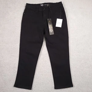 DG2 by Diane Gilman Stretch Capris Jegging Black Womens Size 4P Ladies - Picture 1 of 13