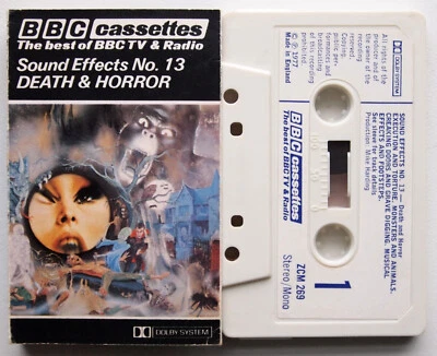 BBC SOUND EFFECTS NO. 13 - DEATH AND HORROR (BBC ZCM269) 1977 UK CASSETTE FOLEY - Image 1 of 3