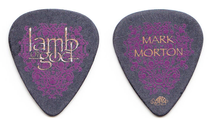 Lamb of God Mark Morton Signature Black Guitar Pick - 2006 Unholy Alliance Tour - Image 1 of 1