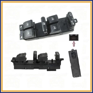 PULSANTIERA PER VW GOLF 4 BORA PASSAT LEON TOLEDO INTERRUTTORE 4 VETRI TASTIERA - Foto 1 di 4