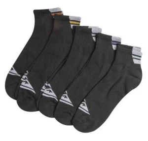 Quicksilver Quarter Socks 5 Pair Men 6-12 NIP… - Picture 1 of 1