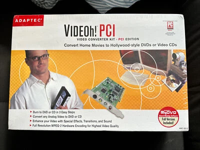 ADAPTEC AVC-2010 Video PCI Kit VideOh! Digital Video Converter New - Image 1 of 3