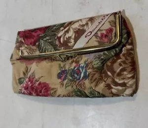 Borsa a scatto pochette pieghevole Oscar De La Renta specchio in alto stampa flora 8 x 4,5”&& - Foto 1 di 3