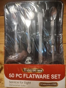 Today's Home 50 0c Flatware Set Service For 8 Stainless Stell - Picture 1 of 10