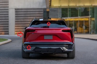 Cubiertas de película de protección de luces traseras tintadas BlingLights para Chevrolet Blazer EV Foto 1 de 4