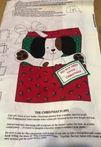 Navidad Cachorro cortar y coser panel de tela animal de peluche suave perro escultura Nuevo - Imagen 1 de 9