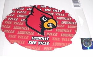 NCAA 1 Pair Louisville Cardinals 6 7/16" Wide x 4 3/8" High Magnets - Picture 1 of 1