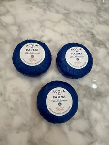 Acqua Di Parma Arancia Di Capri Blu Mediterraneo Wrapped Soap 50 Grams Set of 3 - Picture 1 of 2