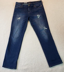 Kut from the Kloth Jeans Womens 10 Catherine Mid Rise Boyfriend Distressed - Picture 1 of 14