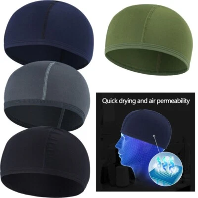 Cooling Skull Cap Sweat Wicking Liner Running Beanie Cycling Cap for Men Women - Image 1 of 4