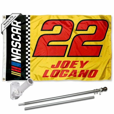 Joey Logano Flag Pole and Bracket Mount Kit Cover