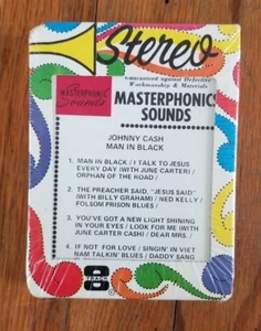 Vintage Masterphonic Sounds Johnny Cash Man In Black 8 Track Tape NEW - Picture 1 of 6