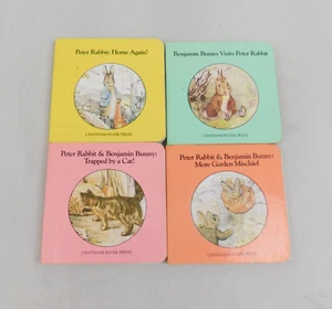 4pc Lot Vintage 1983 Peter Rabbit Board Books Beatrix Potter Illustrations #8882 - Picture 1 of 5