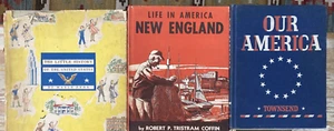 Vintage youth books Little History of United States New England Our America 1940 - Picture 1 of 24