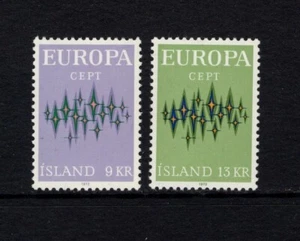 Islandia 1972 Europa, Brillos NH Sc 439-40 - Imagen 1 de 1
