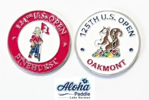 2024 2025 US OPEN Championship Golf Ballmarkers Pinehurst Oakmont Red QTY=2 - Picture 1 of 2